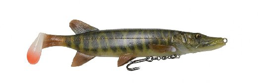 Мягкая приманка Savage Gear 4D Pike Shad 65 SS 65 гр 200 мм 01-Striped Pike  купить,NaN
