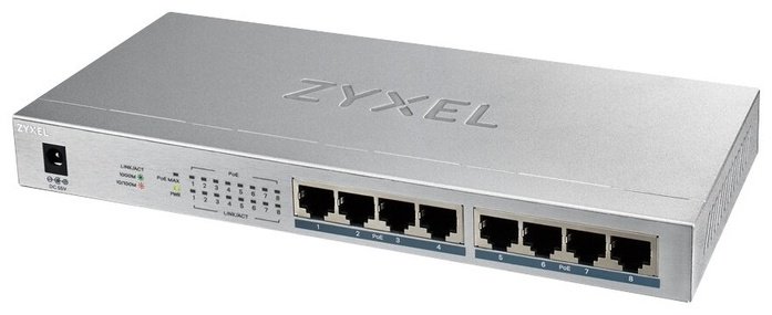 ZyXEL GS1008HP-EU0101F серебристый
