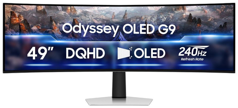 Монитор 49" Samsung Odyssey OLED G9 LS49CG930SIXCI серебристый купить,NaN