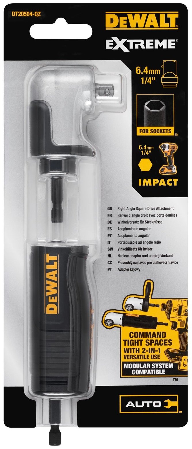 DeWALT угловая насадка для дрели, для шуруповерта, DT20504-QZ 1 шт