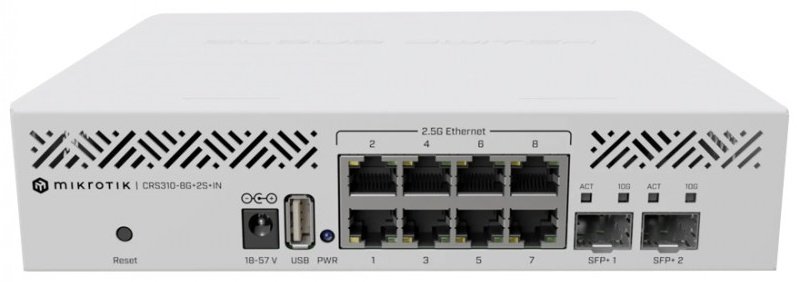 Коммутатор MikroTik CRS310-8G+2S+IN