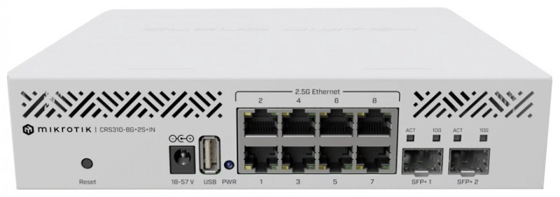 Коммутатор MikroTik CRS310-8G+2S+IN