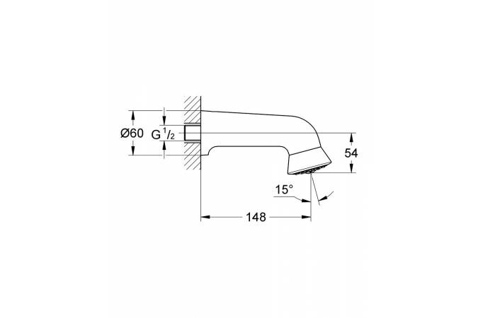 Верхний душ Grohe 28948000 хром