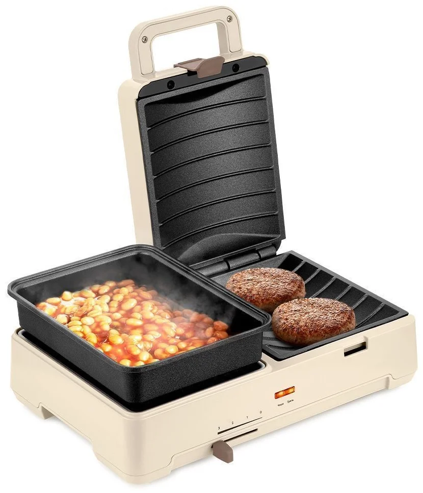 Сэндвичница Kitfort КТ-6061-2 бежевая - ForteMarket Сэндвичница Kitfort КТ-6061-2 бежевая купить,0