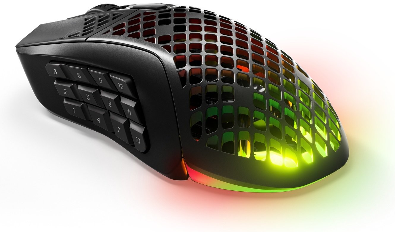 Мышь SteelSeries Aerox 9 черный купить,NaN