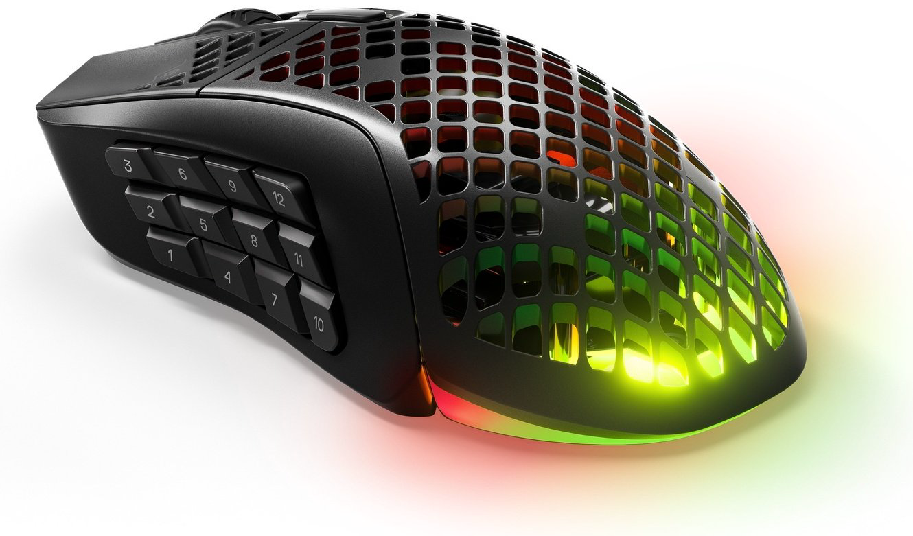 Мышь SteelSeries Aerox 9 черный купить,NaN
