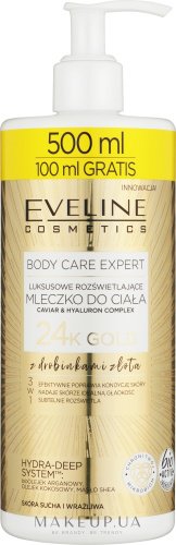 Eveline Cosmetics Body Care Expert 24K Gold бальзам для тела 500 мл