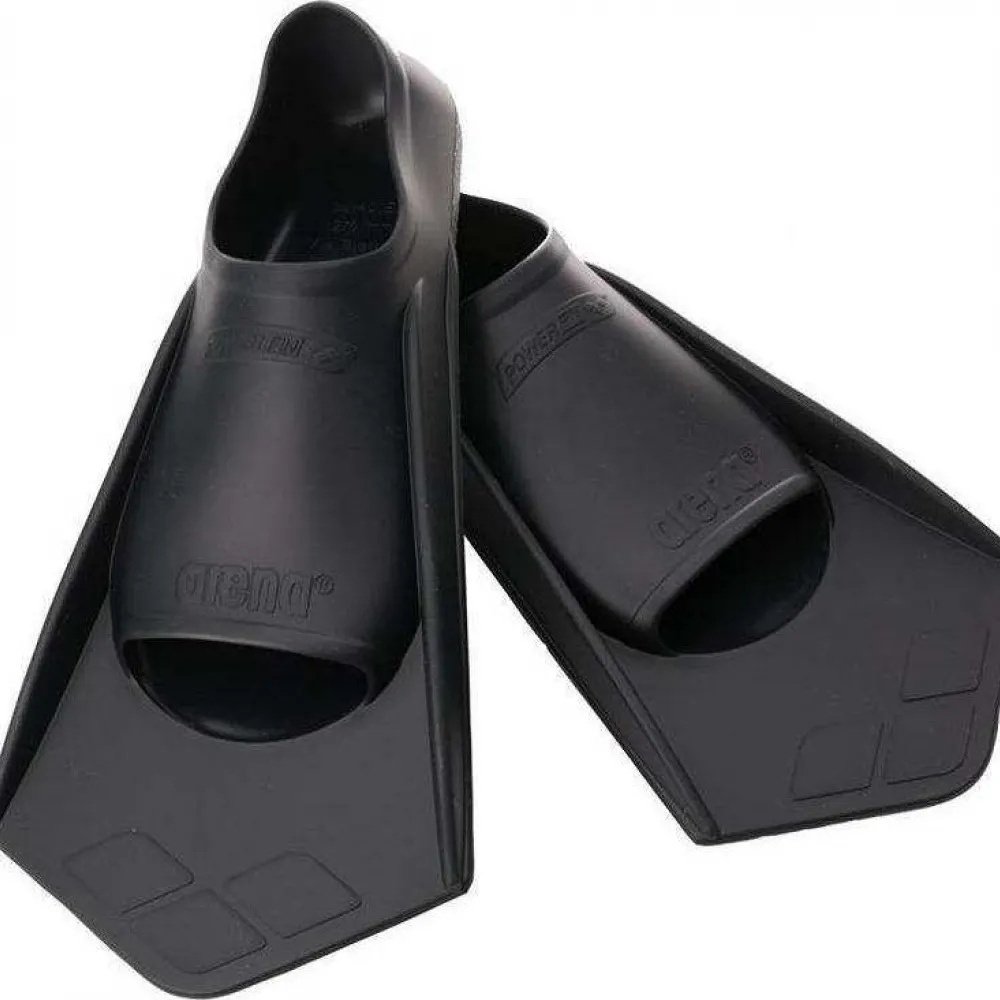 Ласты ARENA Powerfin, 95218-51 с закрытой пяткой черный 43, 44