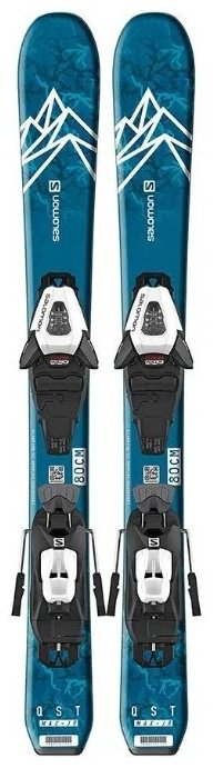 Salomon QST Max JR S + C5 GW J75 408574 110 см белый, синий купить,NaN