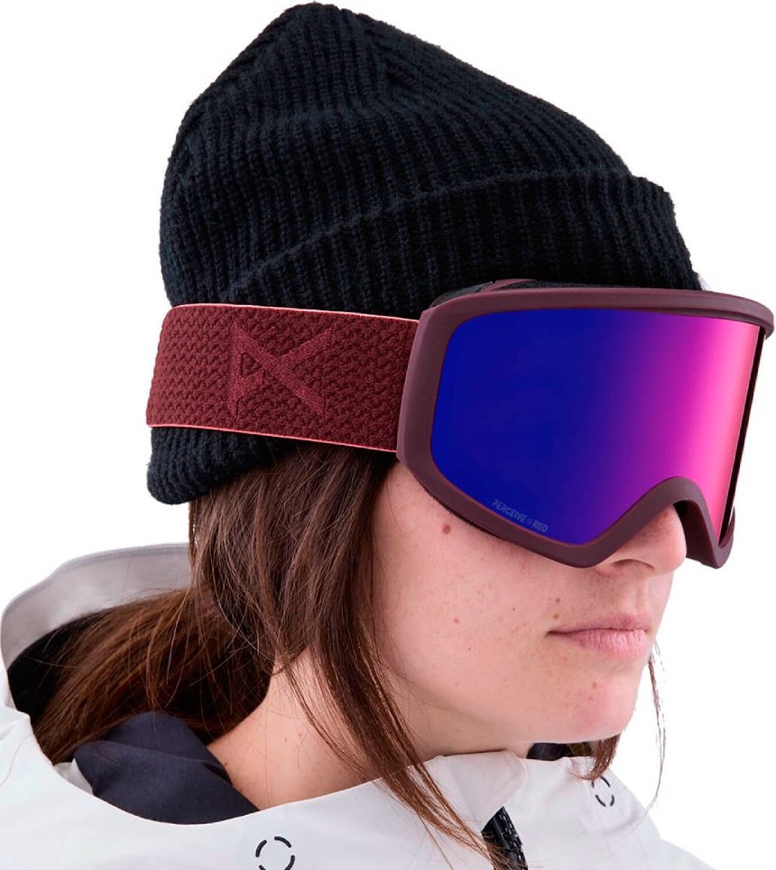 Маска горнолыжная Anon 22259102600 красный one size купить,NaN