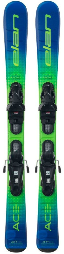 Лыжи ЭЛАН Jett Jrs El 7.5 AFDJNV22 2023 140 см зеленый купить,NaN