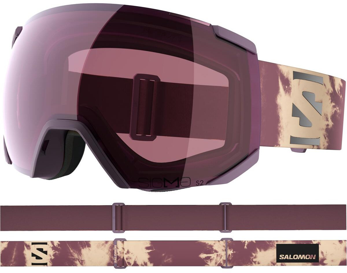 Маска горнолыжная Salomon Radium Sigma L47893000 фиолетовый размер one size