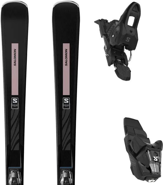 Salomon E S/Max N8 G M + Bindings E M10 GW M L80 L47505300 145 см черный, розовый
