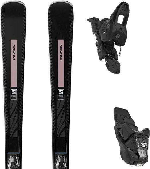 Salomon E S/Max N8 G M + Bindings E M10 GW M L80 L47505300 145 см черный, розовый купить,319900