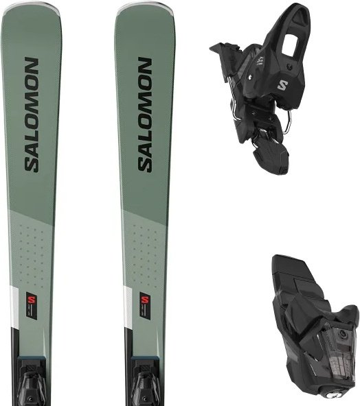 Salomon E S/Max 8 + E M11 GW Oi G L80 L47418600 155 см белый, хаки