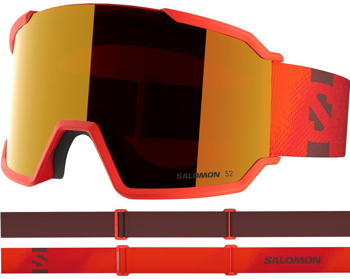 Маска горнолыжная Salomon S/View 3 L47921200 красный размер one size купить,NaN