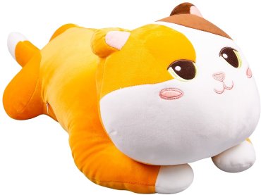 Мягкая игрушка BULU-XIONG Кот, высота 50 см, оранжевый купить,NaN