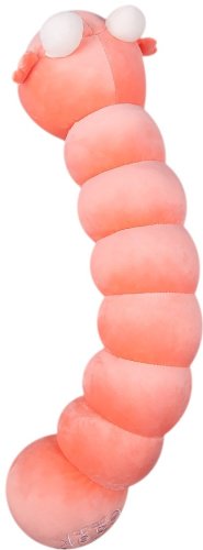 Мягкая игрушка BULU-XIONG Гусеница, высота 70 см, розовый купить,0