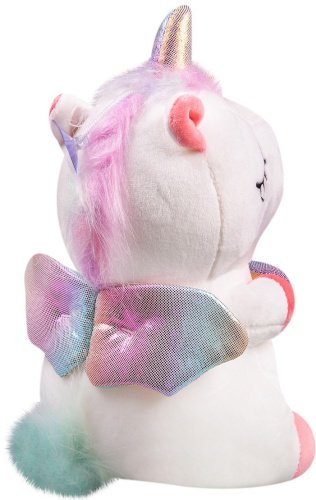 Мягкая игрушка BULU-XIONG Единорог, высота 23 см, белый купить,0