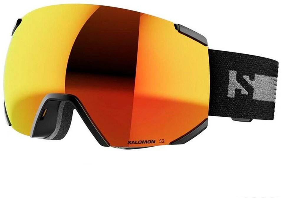 Маска горнолыжная Salomon Radium, L47039900 черный размер one size купить,NaN