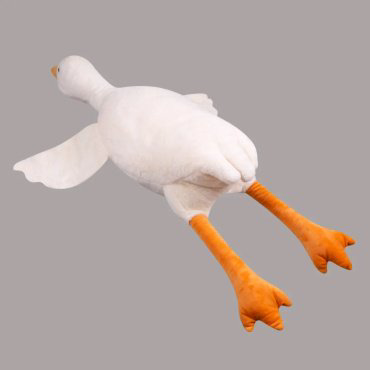 Мягкая игрушка PLUSH Гусь-обнимусь, высота 130 см, белый купить,NaN