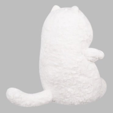 Мягкая игрушка BULU-XIONG Кот, высота 33 см, белый