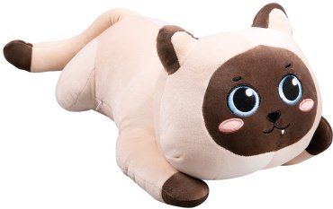 Мягкая игрушка BULU-XIONG Кот, высота 50 см, бежевый