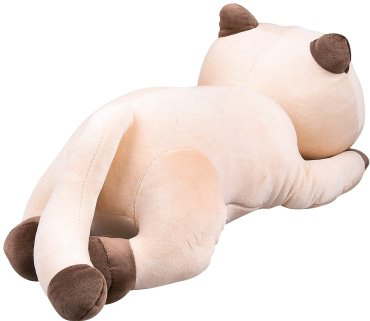 Мягкая игрушка BULU-XIONG Кот, высота 50 см, бежевый купить,NaN