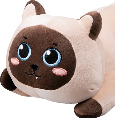 Мягкая игрушка BULU-XIONG Кот, высота 50 см, бежевый купить,0