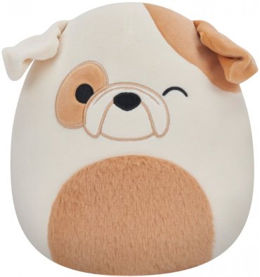 Мягкая игрушка Squishmallows БУЛЬДОГ BROCK , высота 20 см, мультиколор