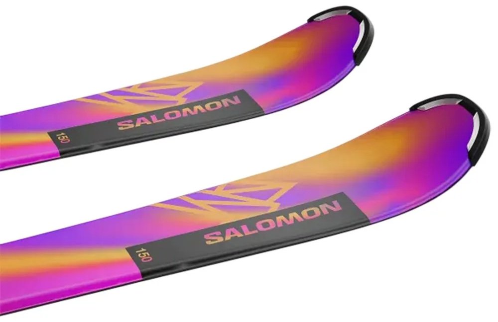 Salomon L Lux JR + L C5 GW J75 L47623400 120 см фиолетовый, желтый