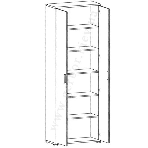 Шкаф Gerbor Офис Лайн 023 REG 2D/79/220 дуб сонома купить,NaN