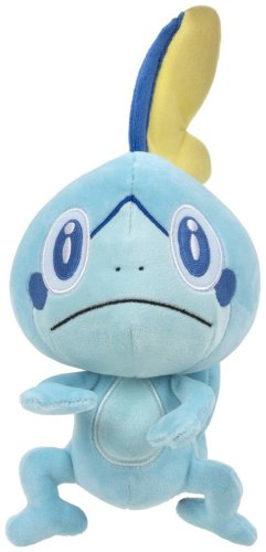 Мягкая игрушка Pokemon Sobble, высота 20 см, голубой