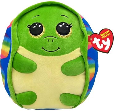 Мягкая игрушка TY Черепаха, высота 35 см, мультиколор