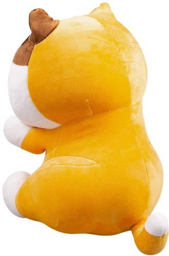 Мягкая игрушка BULU-XIONG Кот, высота 35 см, оранжевый