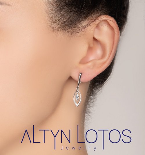 Серьги Кристалл ND856 3,18гр. купить,NaN