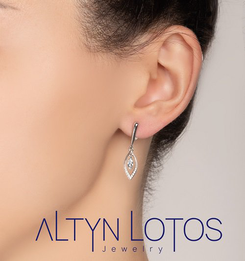 Серьги Кристалл ND856 3,18гр. купить,NaN