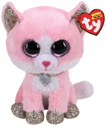 TY мягкая игрушка Beanie Boo's кошка Фиона 36489, высота 25 см