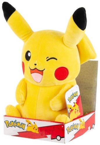 Мягкая игрушка Pokemon Pikachu, высота 30 см, желтый