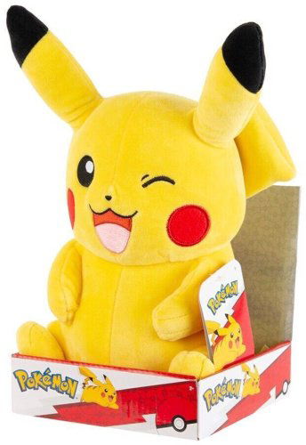 Мягкая игрушка Pokemon Pikachu, высота 30 см, желтый купить,NaN