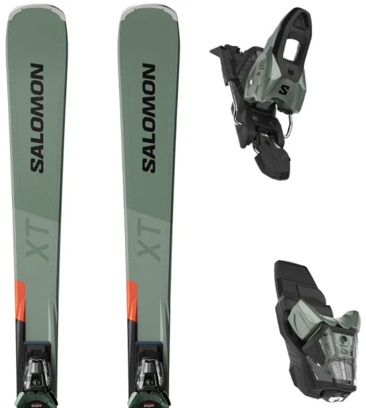 Лыжи Salomon E S/Max 8 Xt/L47600000 Зима 170 см зеленый купить,NaN