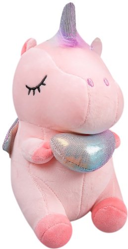 Мягкая игрушка BULU-XIONG Единорог, высота 23 см, розовый купить,NaN
