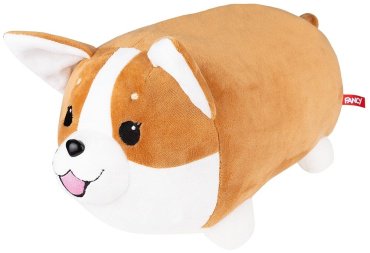 Fancy мягкая игрушка Корги лежебока, высота 40 см, коричневый