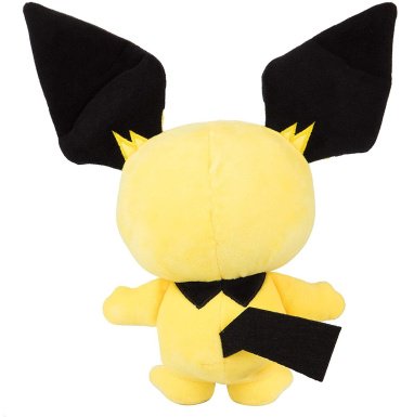 Мягкая игрушка Pokemon Pichu, высота 20 см, черный, желтый