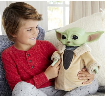 Мягкая игрушка STAR WARS Малыш Грогу, высота 28 см, мультиколор
