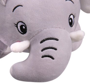 Мягкая игрушка BULU-XIONG Слон, высота 23 см, серый - ForteMarket Мягкая игрушка BULU-XIONG Слон, высота 23 см, серый купить,0