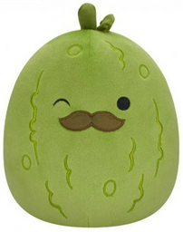 Мягкая игрушка Squishmallows Соленый огурец Charles, высота 19 см, зеленый