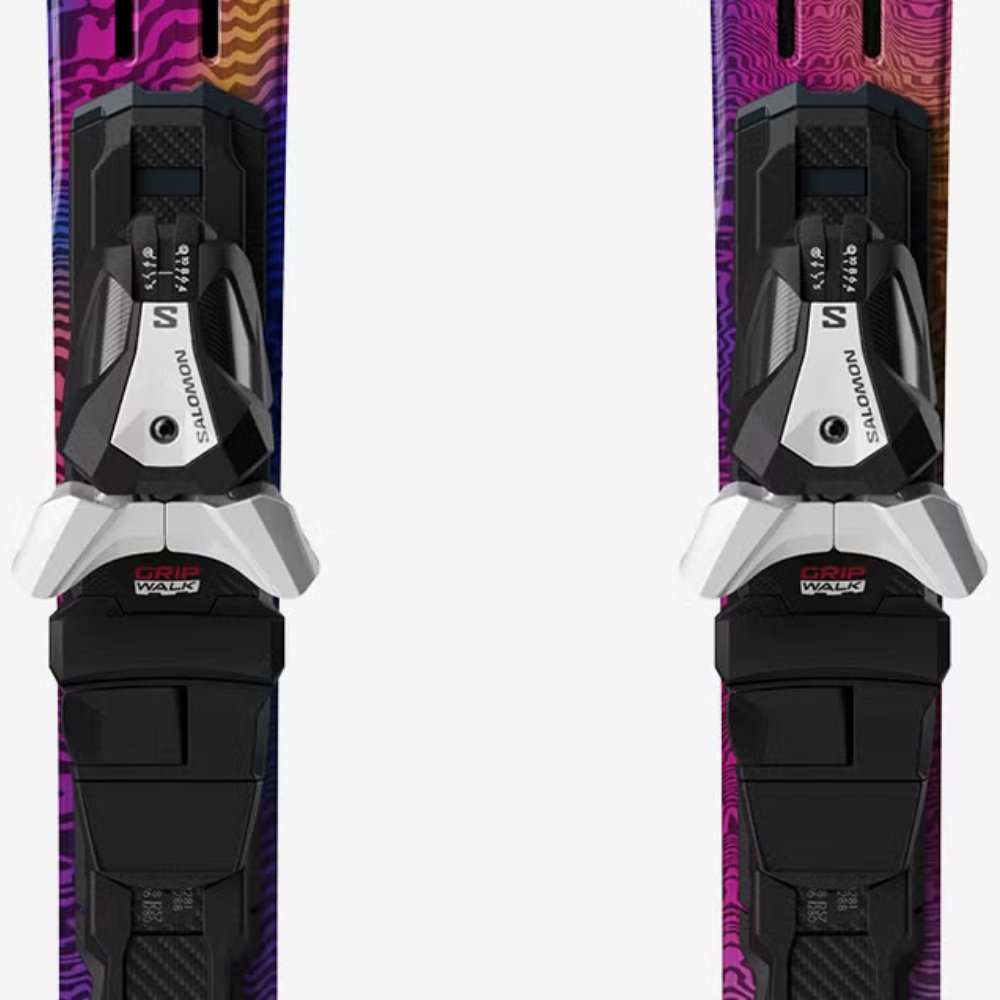 Лыжи Salomon E Addikt + E Mi12 Gw white-black F80/L47827600/170 2025 170 см белый