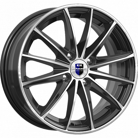 Комплект дисков K&K Пойнт Бланк КС884-04 4x100 R15x6 CB67,1 ET45 алмаз-черный купить,NaN