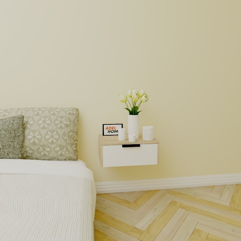 Тумба Adel Home Мида AH0147 50x20x35см бело-коричневый купить,NaN